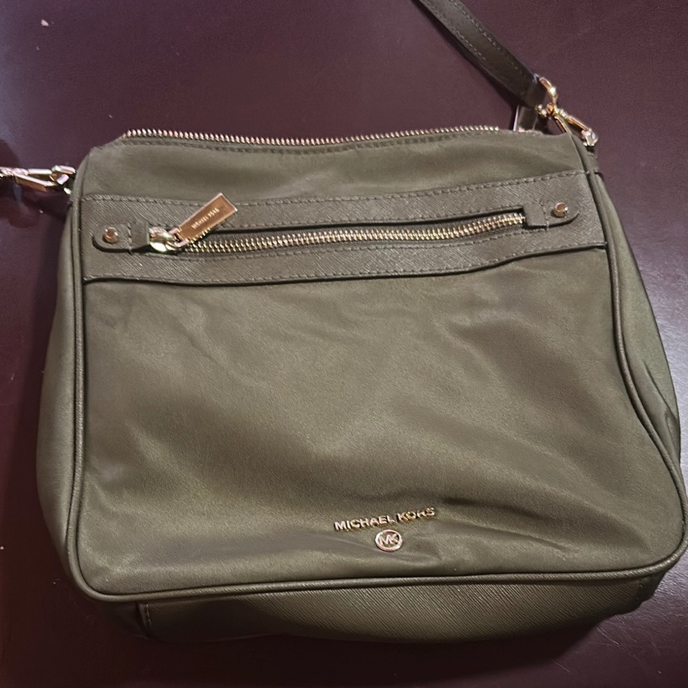 Michael Kors Olive Green Crossbody Bag